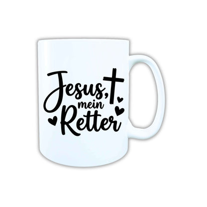 Keramik Tasse Jesus mein Retter – Christliche Accessoires | Geschenkidee für Christen Kommunion_0010TG