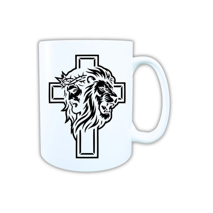 Keramik Tasse Jesus Yeshua Löwe – Christliche Accessoires | Geschenkidee für Christen Kommunion_0009TG
