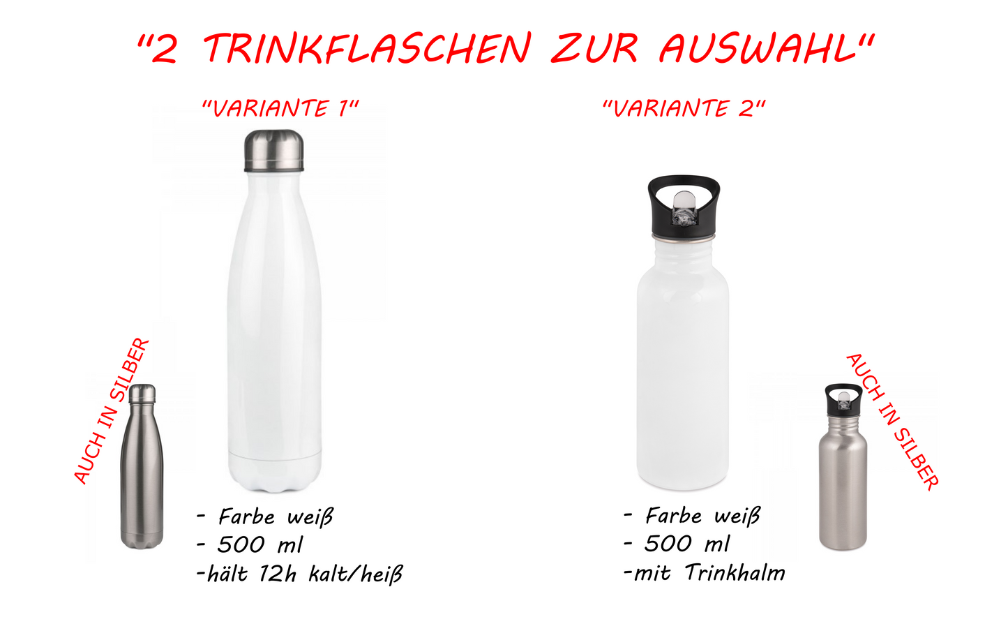 Personalisierte Trinkflasche mit Namen Thermobecher Geburtstag Herz_0009E