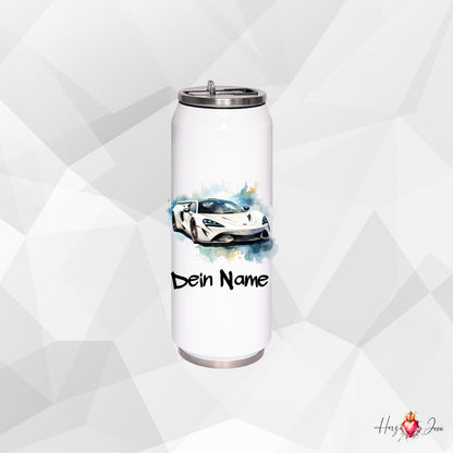Trinkflasche mit Namen | Thermobecher Auto Geburtstag