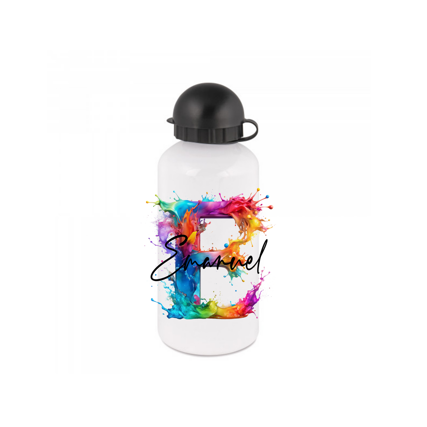 Personalisierte Trinkflasche mit Namen Thermobecher Geburtstag Regenbogen_0025E