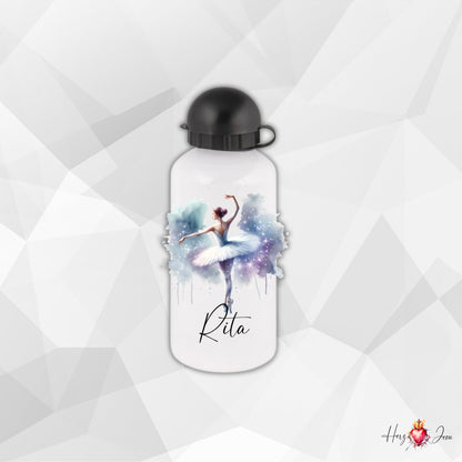 Personalisierte Trinkflasche mit Namen Thermobecher Geburtstag Ballerina_0032E