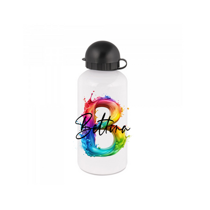 Personalisierte Trinkflasche mit Namen Thermobecher Geburtstag Regenbogen_0025E