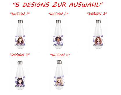 Personalisierte Trinkflasche mit Namen Thermobecher Geburtstag Prinzessin_0020E