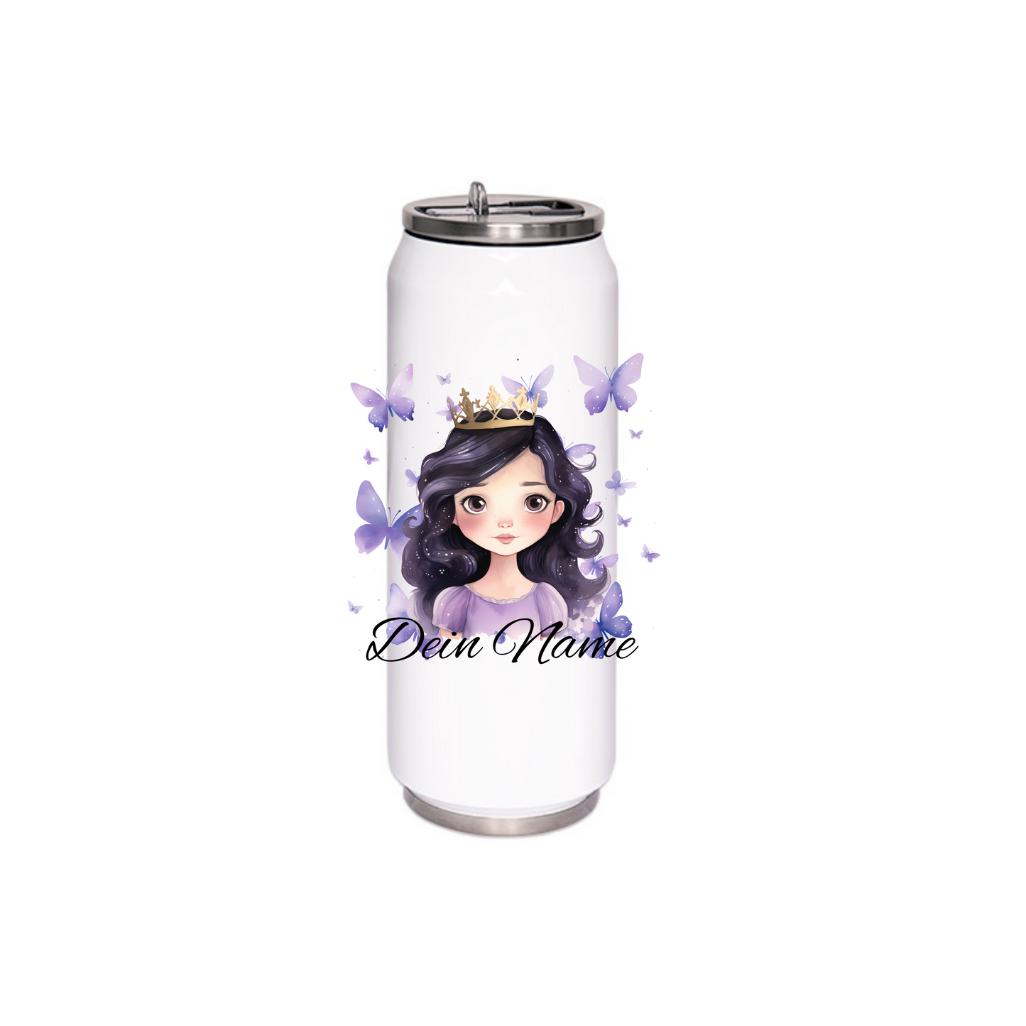 Personalisierte Trinkflasche mit Namen Thermobecher Geburtstag Prinzessin_0020E