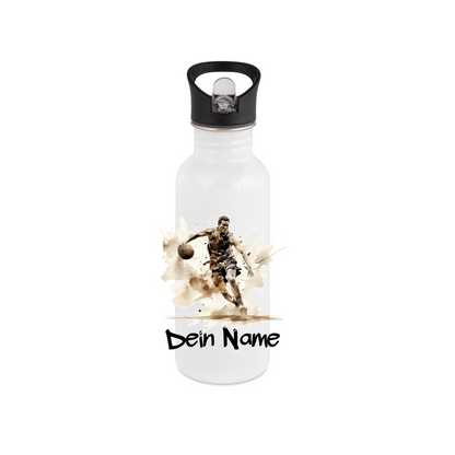 Personalisierte Trinkflasche mit Namen Thermobecher Geburtstag Basketball_0018E