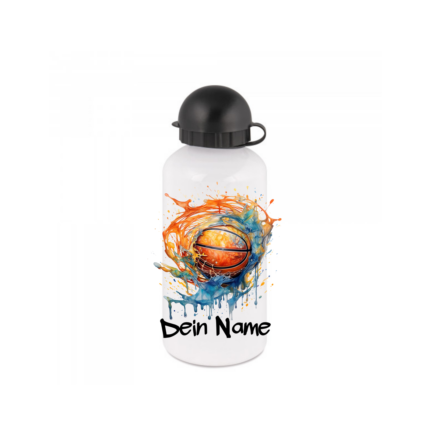 Personalisierte Trinkflasche mit Namen Thermobecher Geburtstag Basketball_0018E