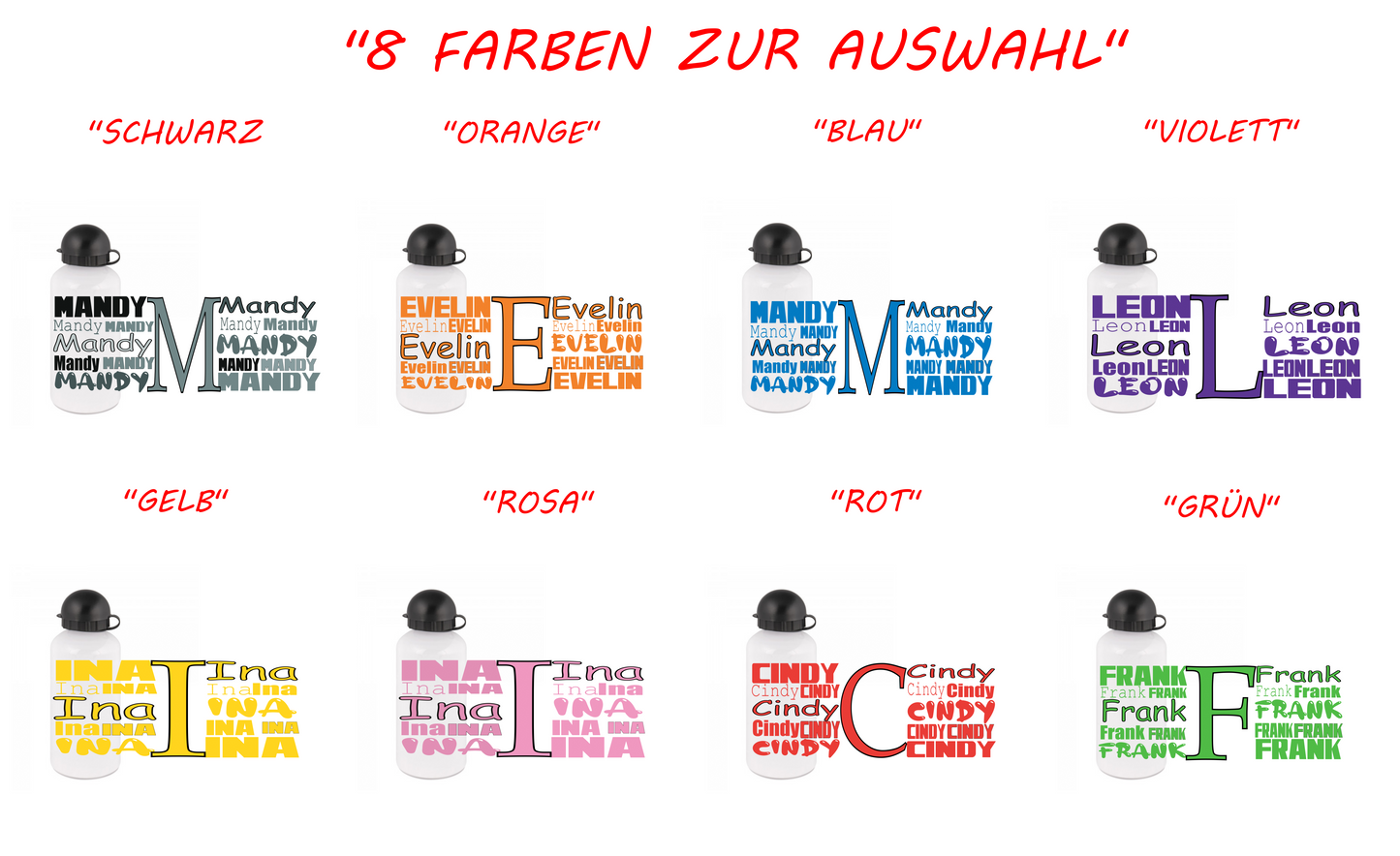 Personalisierte Trinkflasche mit Namen Wasserflasche_0004E