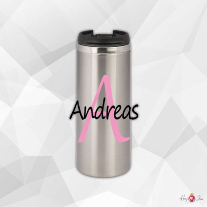 ☕ Edelstahl Thermobecher mit Wunschname – Individueller Kaffeebecher, ideal als Weihnachtsgeschenk & stilvolle Geschenkidee für jeden Anlass_0004F - Herz Jesu