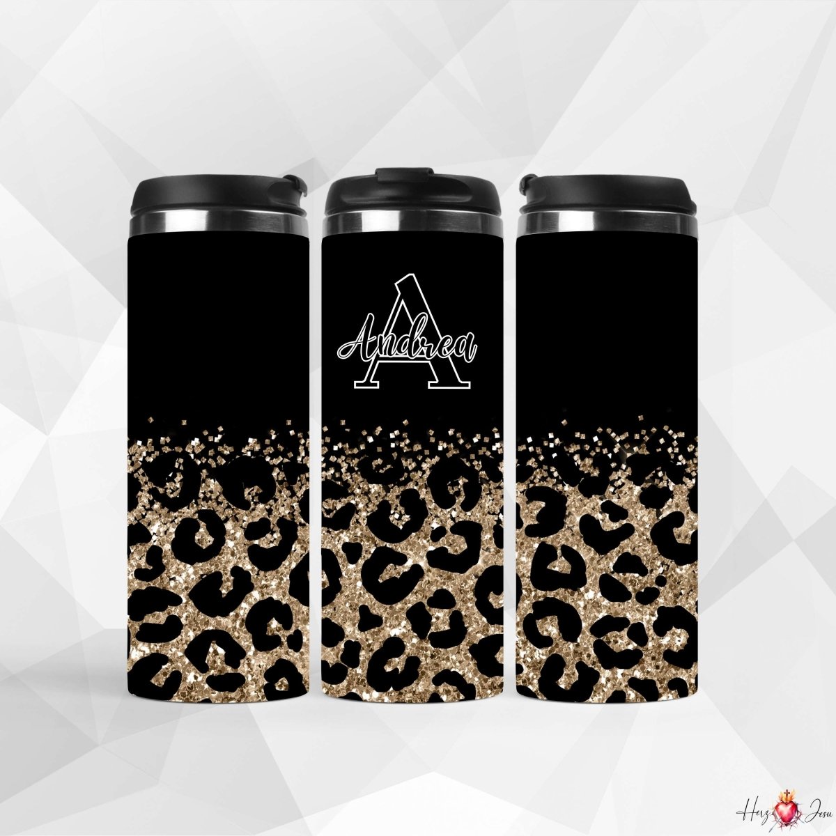 ☕✨ Edelstahl - Thermobecher mit Wunschname – stilvoll personalisiert, ideal als 🎄 Weihnachtsgeschenk oder originelle Geschenkidee _0026F - Herz Jesu