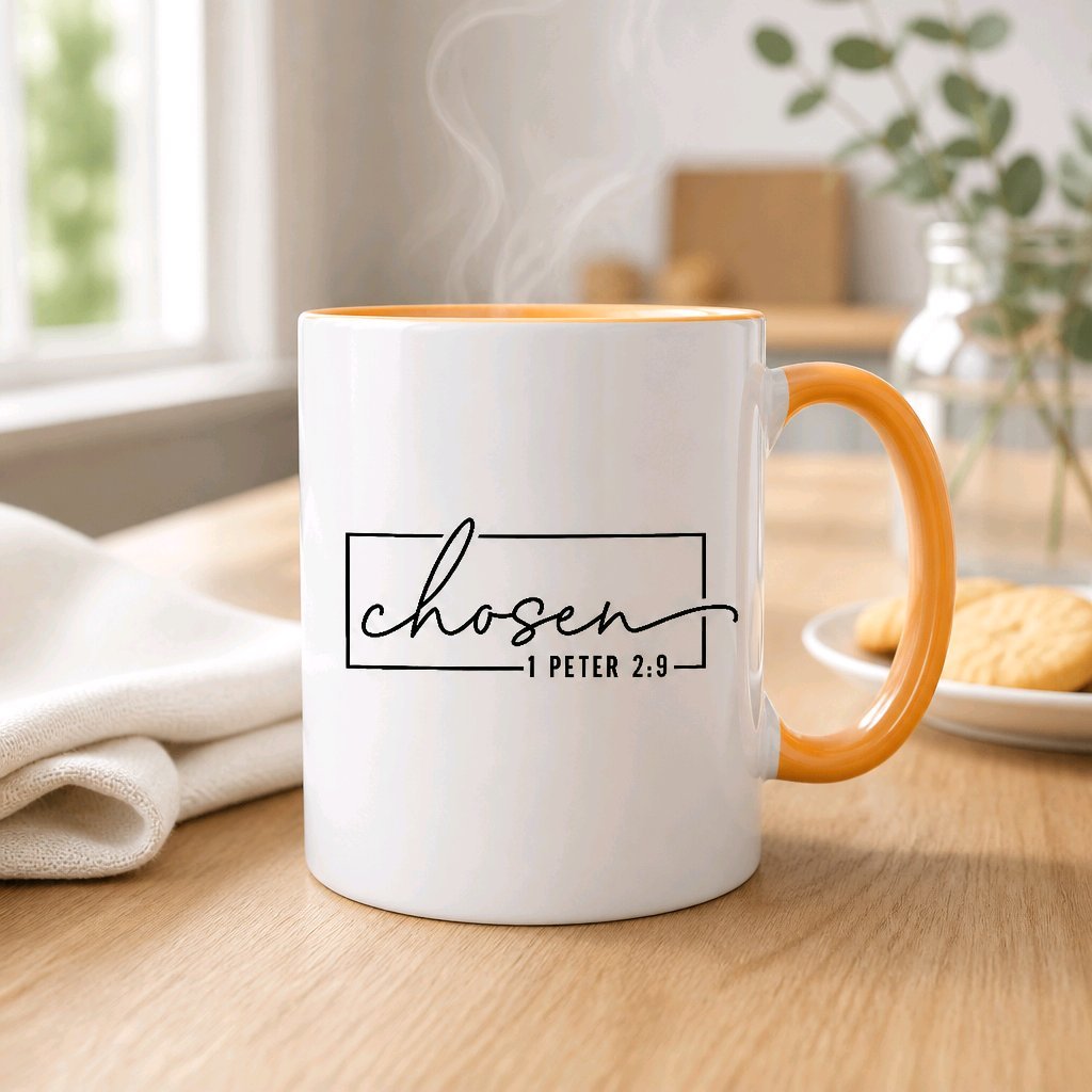 Keramik Tasse Jesus Chosen – Christliche Accessoires | Geschenkidee für Christen Kommunion_0005TG - Herz Jesu