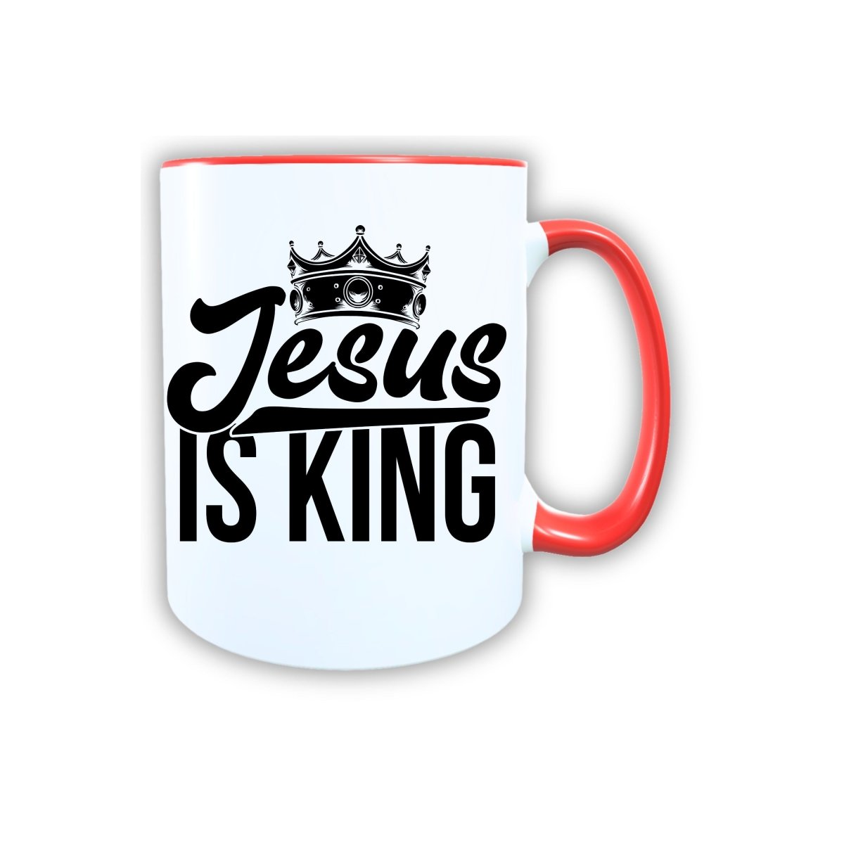 Keramik Tasse Jesus ist King – Christliche Accessoires | Geschenkidee für Christen Kommunion_0002TG - Herz Jesu