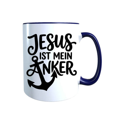Keramik Tasse Jesus ist mein Anker – Christliche Accessoires | Geschenkidee für Christen Kommunion_0012TG - Herz Jesu