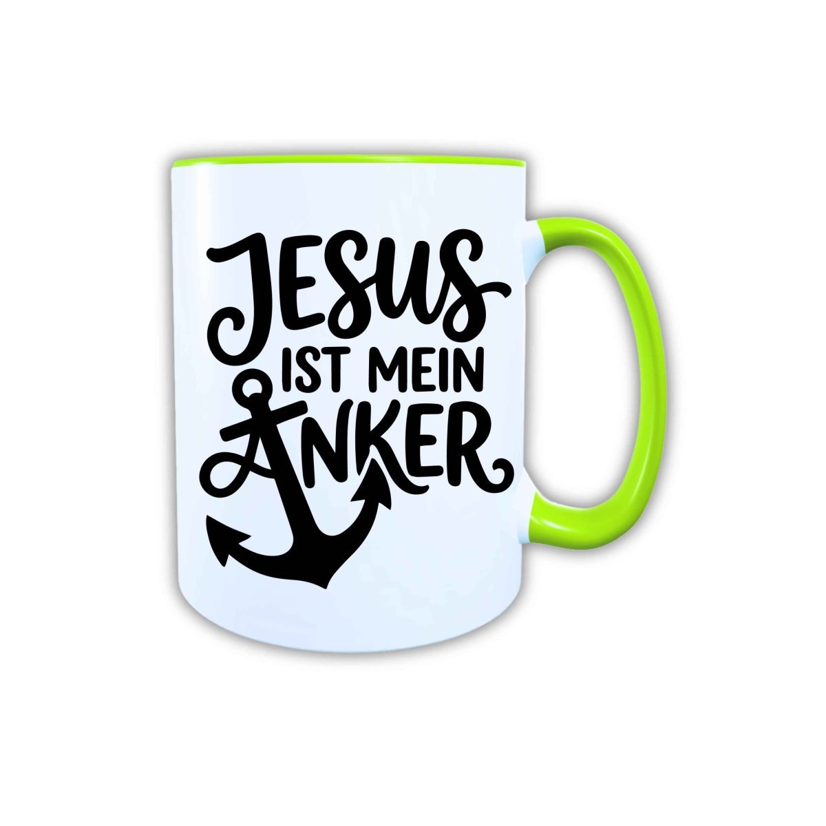 Keramik Tasse Jesus ist mein Anker – Christliche Accessoires | Geschenkidee für Christen Kommunion_0012TG - Herz Jesu