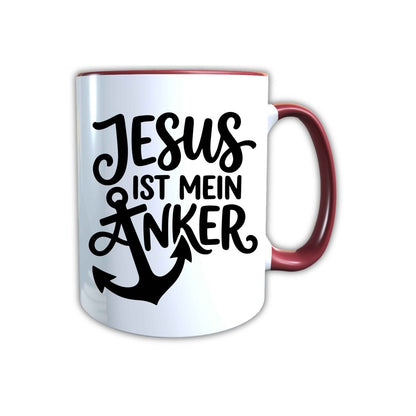 Keramik Tasse Jesus ist mein Anker – Christliche Accessoires | Geschenkidee für Christen Kommunion_0012TG - Herz Jesu