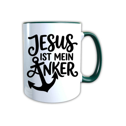 Keramik Tasse Jesus ist mein Anker – Christliche Accessoires | Geschenkidee für Christen Kommunion_0012TG - Herz Jesu