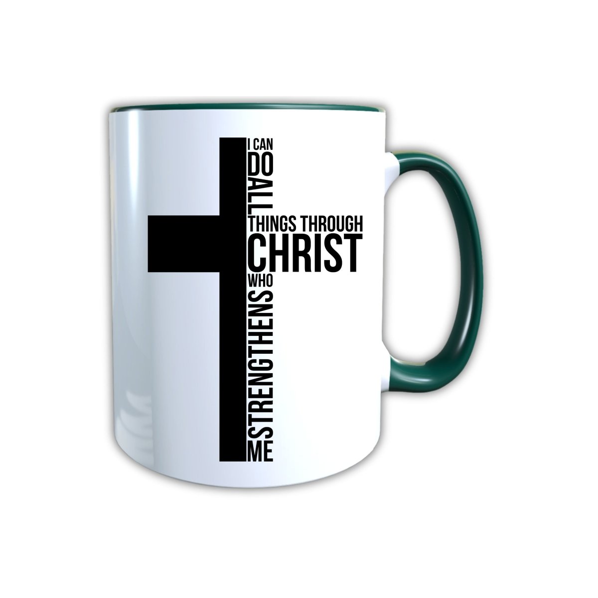 Keramik Tasse Jesus Kreuz – Christliche Accessoires | Geschenkidee für Christen Kommunion_0003TG - Herz Jesu
