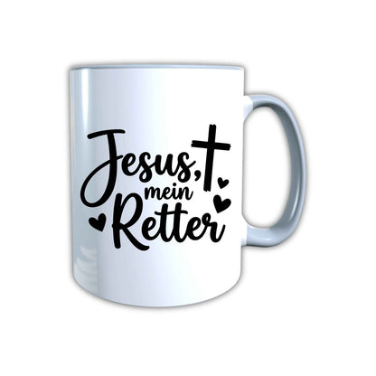 Keramik Tasse Jesus mein Retter – Christliche Accessoires | Geschenkidee für Christen Kommunion_0010TG - Herz Jesu