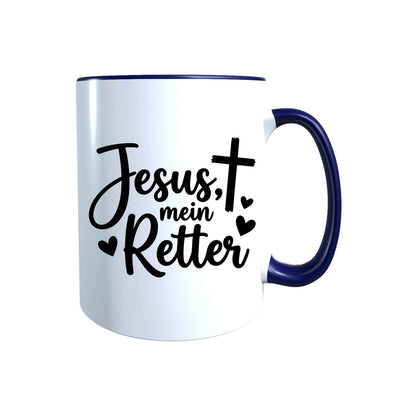 Keramik Tasse Jesus mein Retter – Christliche Accessoires | Geschenkidee für Christen Kommunion_0010TG - Herz Jesu