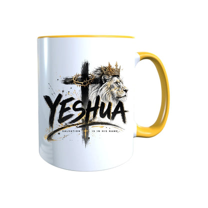 Keramik Tasse Jesus Yeshua Löwe – Christliche Accessoires | Geschenkidee für Christen Kommunion_0008TG - Herz Jesu