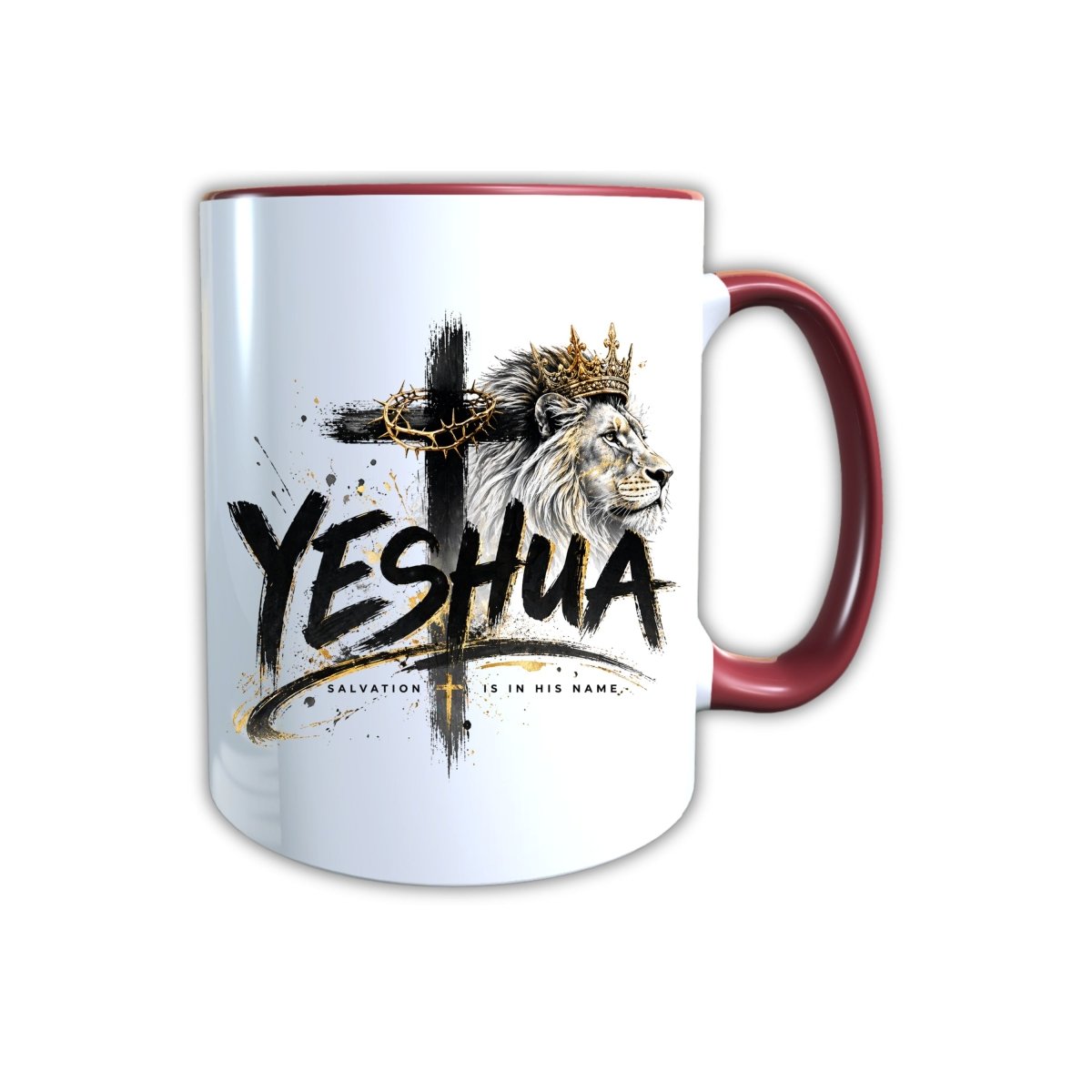 Keramik Tasse Jesus Yeshua Löwe – Christliche Accessoires | Geschenkidee für Christen Kommunion_0008TG - Herz Jesu