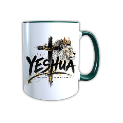 Keramik Tasse Jesus Yeshua Löwe – Christliche Accessoires | Geschenkidee für Christen Kommunion_0008TG - Herz Jesu