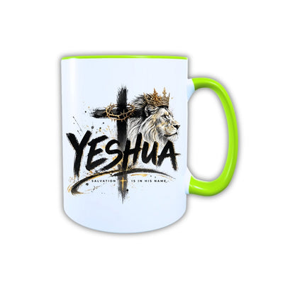 Keramik Tasse Jesus Yeshua Löwe – Christliche Accessoires | Geschenkidee für Christen Kommunion_0008TG - Herz Jesu