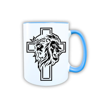 Keramik Tasse Jesus Yeshua Löwe – Christliche Accessoires | Geschenkidee für Christen Kommunion_0009TG - Herz Jesu