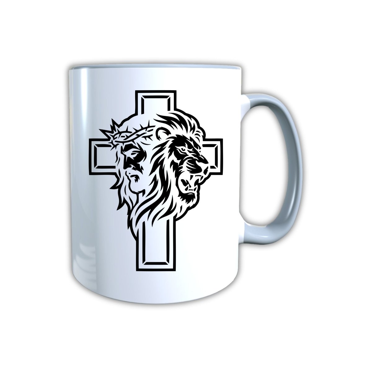 Keramik Tasse Jesus Yeshua Löwe – Christliche Accessoires | Geschenkidee für Christen Kommunion_0009TG - Herz Jesu