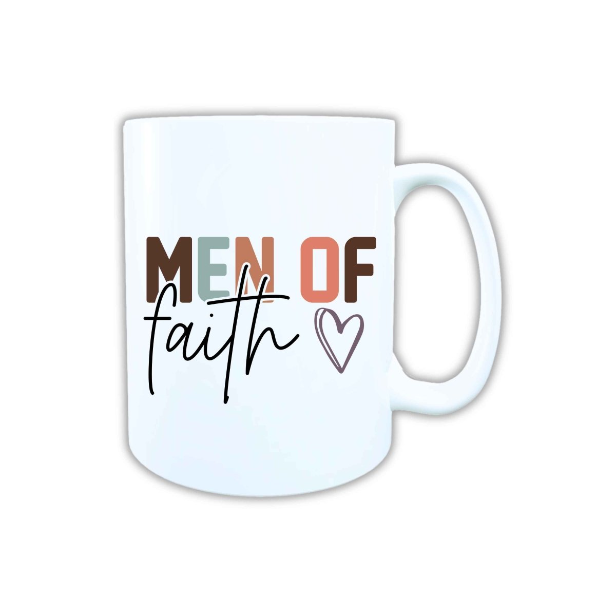 Keramik Tasse Man of Faith Jesus – Christliche Accessoires | Geschenkidee für Christen Kommunion_0024TG - Herz Jesu