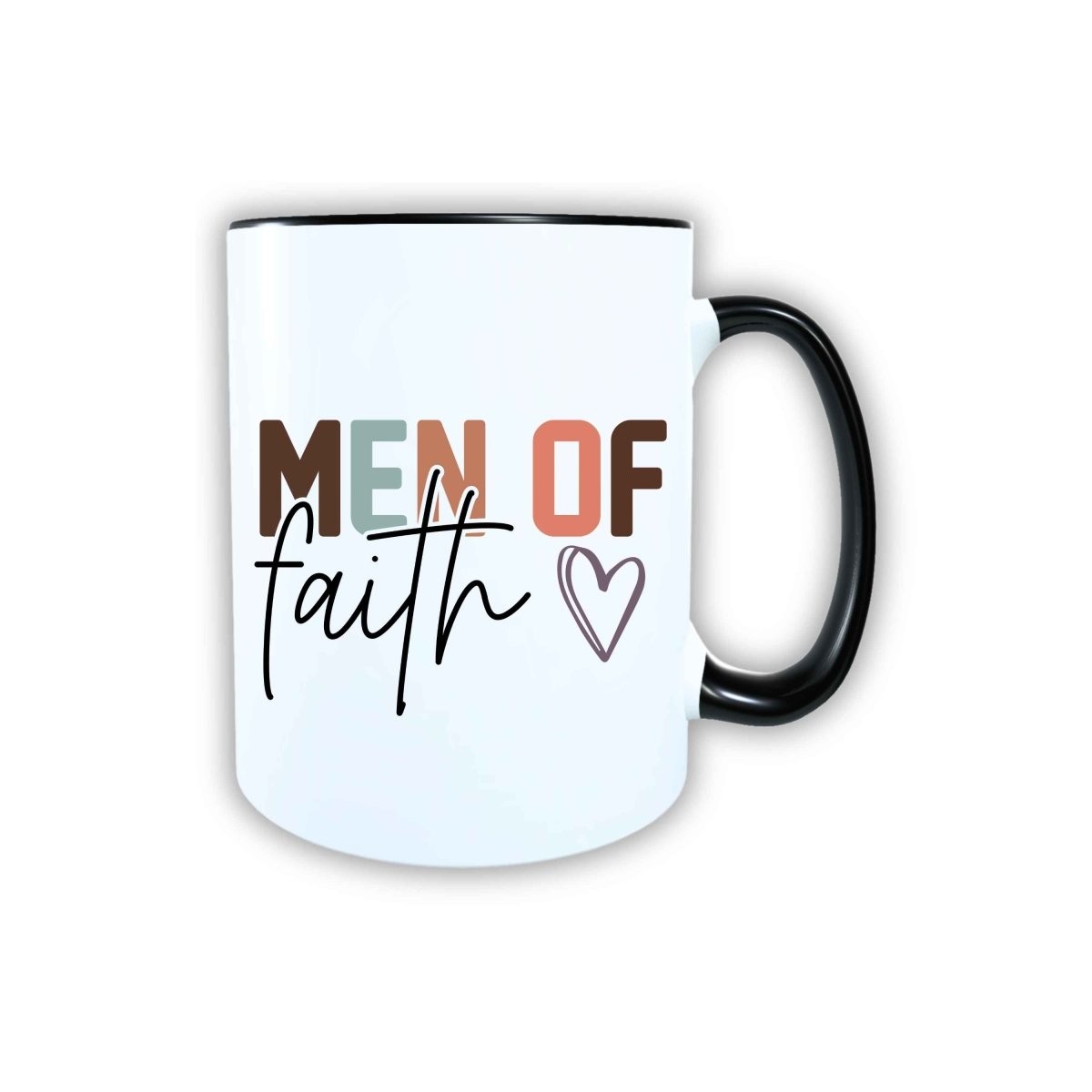 Keramik Tasse Man of Faith Jesus – Christliche Accessoires | Geschenkidee für Christen Kommunion_0024TG - Herz Jesu