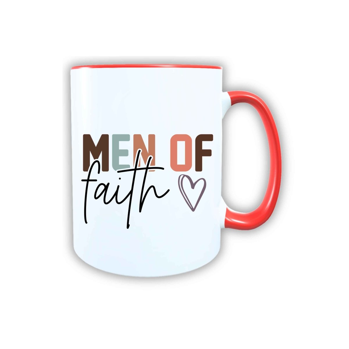 Keramik Tasse Man of Faith Jesus – Christliche Accessoires | Geschenkidee für Christen Kommunion_0024TG - Herz Jesu