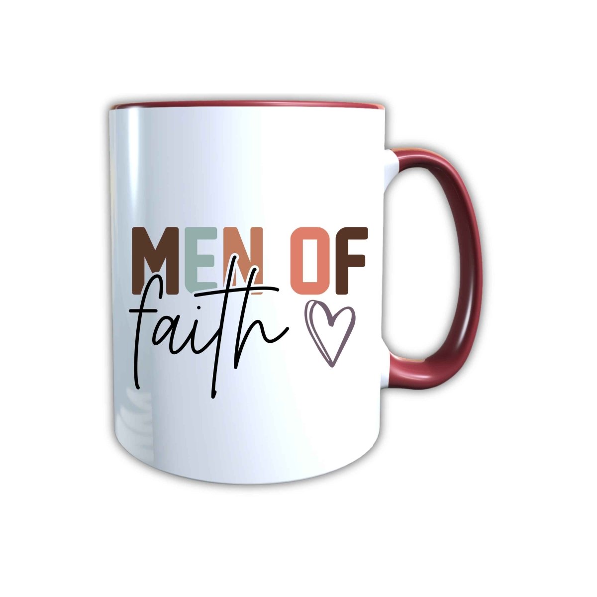 Keramik Tasse Man of Faith Jesus – Christliche Accessoires | Geschenkidee für Christen Kommunion_0024TG - Herz Jesu