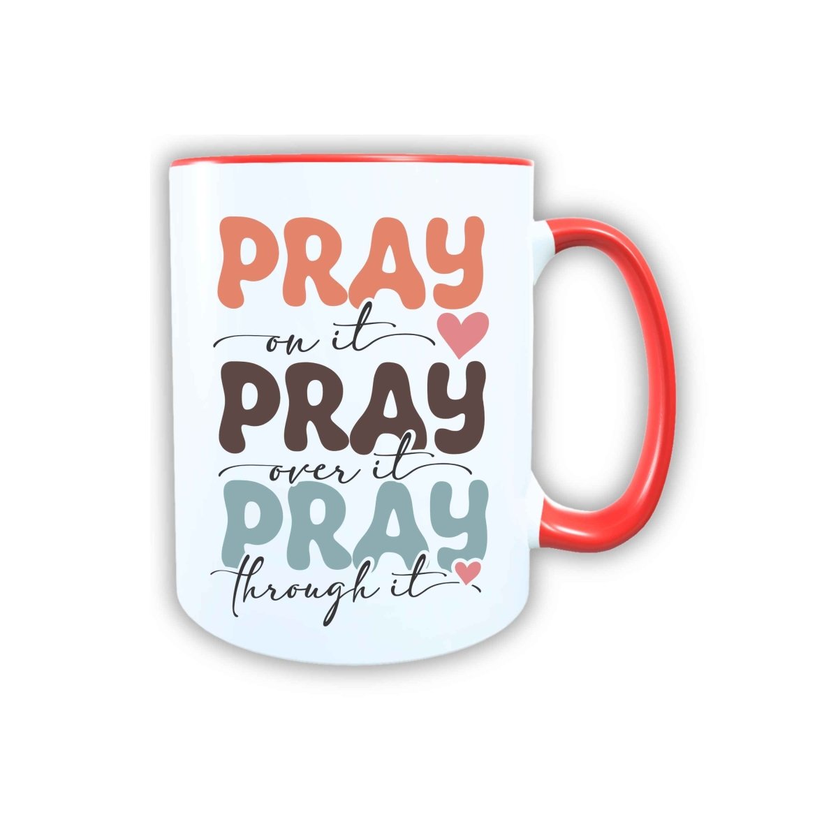 Keramik Tasse Pray Jesus – Christliche Accessoires | Geschenkidee für Christen Kommunion_0023TG - Herz Jesu