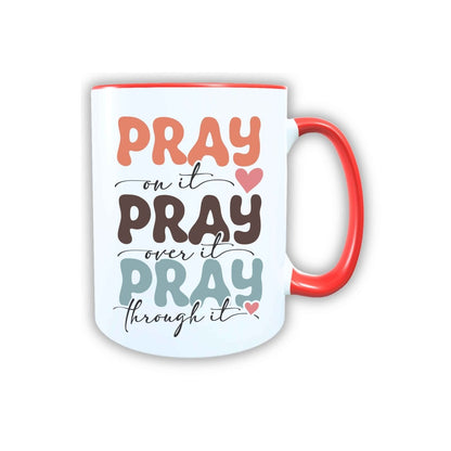 Keramik Tasse Pray Jesus – Christliche Accessoires | Geschenkidee für Christen Kommunion_0023TG - Herz Jesu
