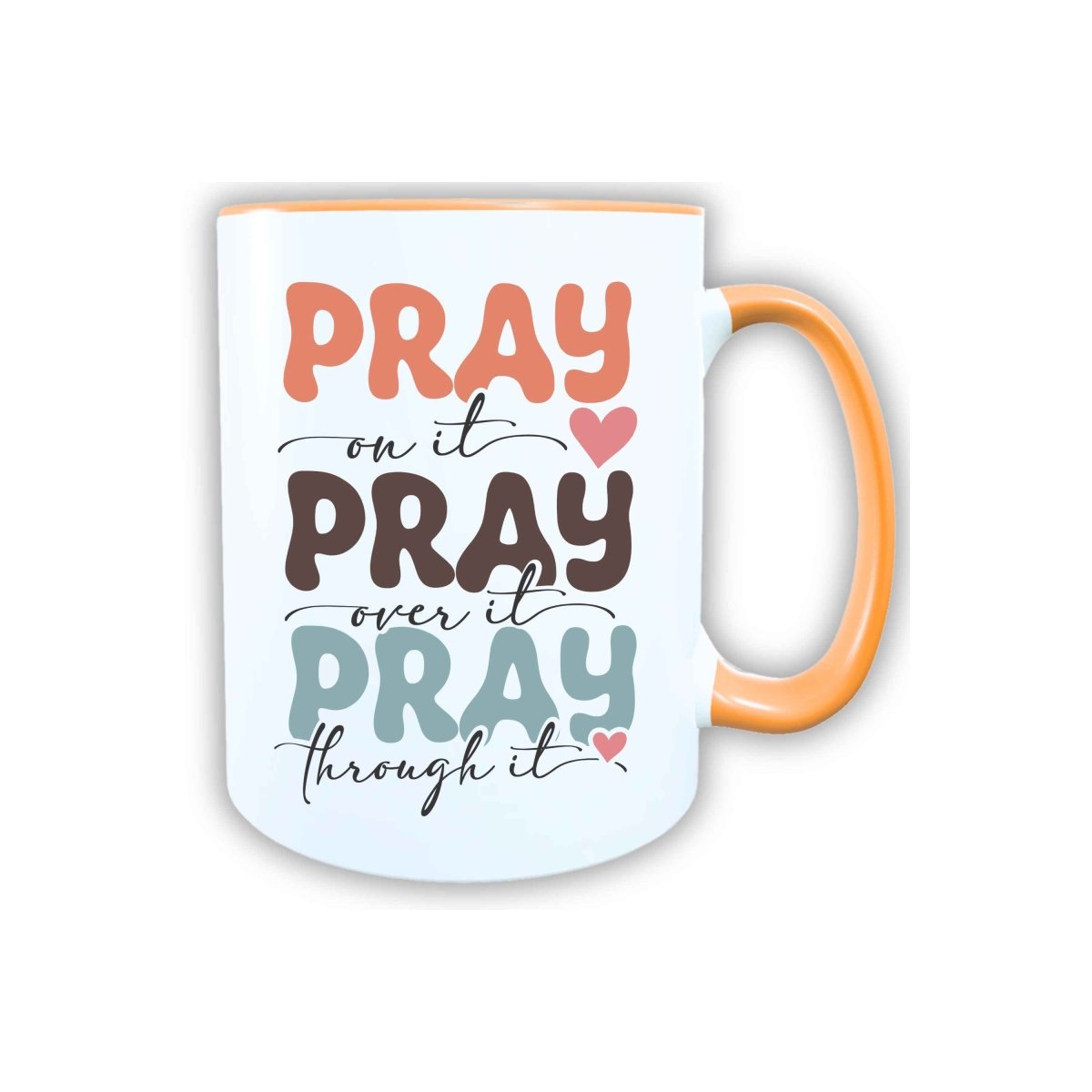 Keramik Tasse Pray Jesus – Christliche Accessoires | Geschenkidee für Christen Kommunion_0023TG - Herz Jesu