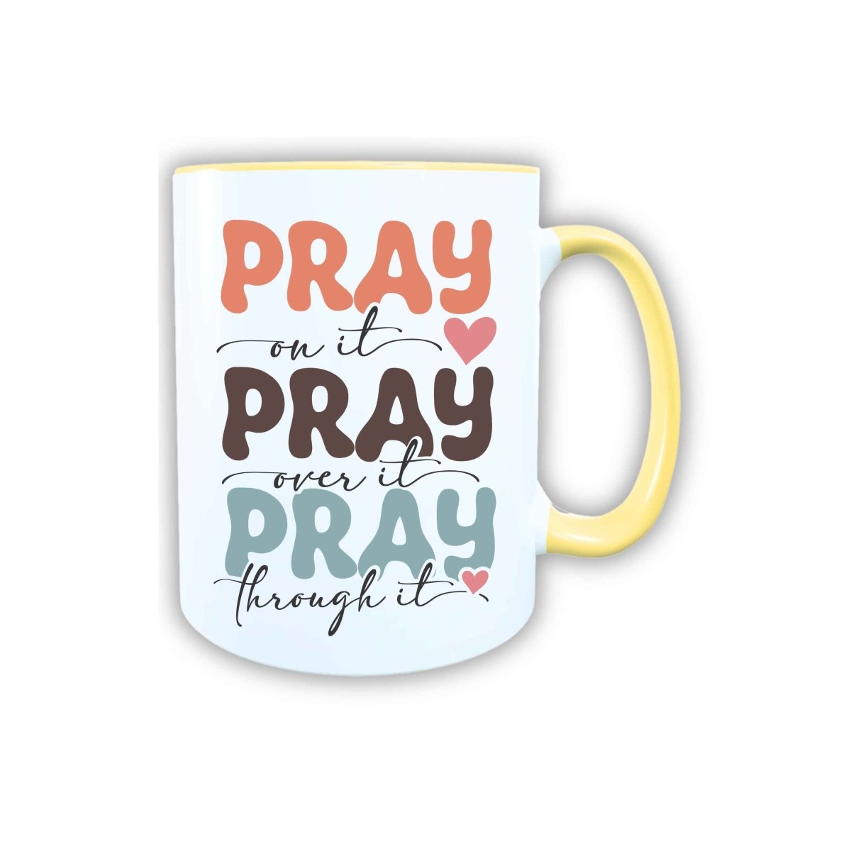 Keramik Tasse Pray Jesus – Christliche Accessoires | Geschenkidee für Christen Kommunion_0023TG - Herz Jesu
