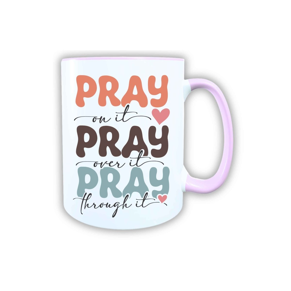 Keramik Tasse Pray Jesus – Christliche Accessoires | Geschenkidee für Christen Kommunion_0023TG - Herz Jesu