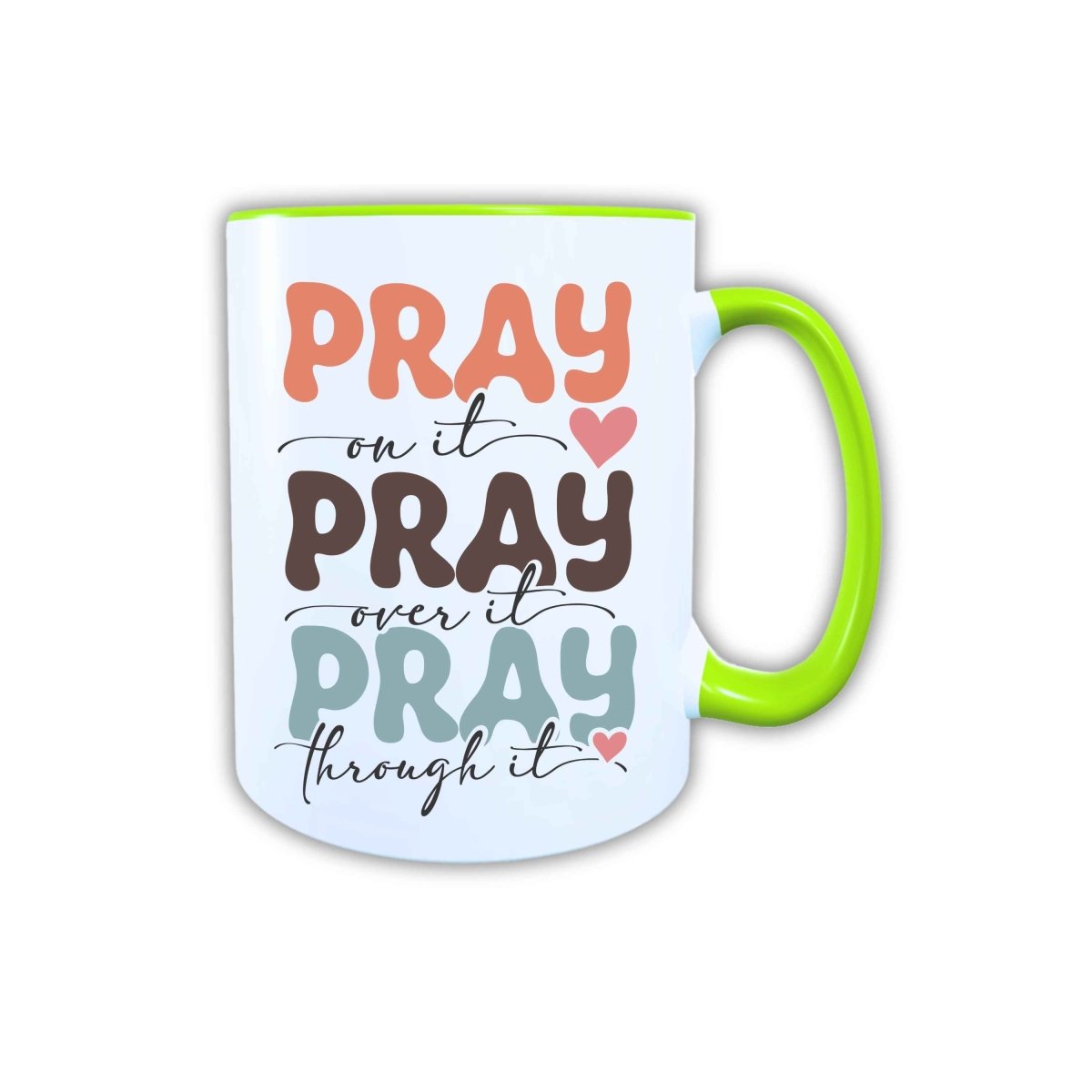 Keramik Tasse Pray Jesus – Christliche Accessoires | Geschenkidee für Christen Kommunion_0023TG - Herz Jesu