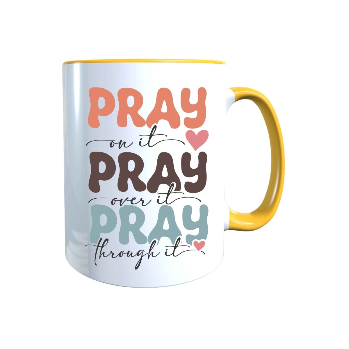 Keramik Tasse Pray Jesus – Christliche Accessoires | Geschenkidee für Christen Kommunion_0023TG - Herz Jesu