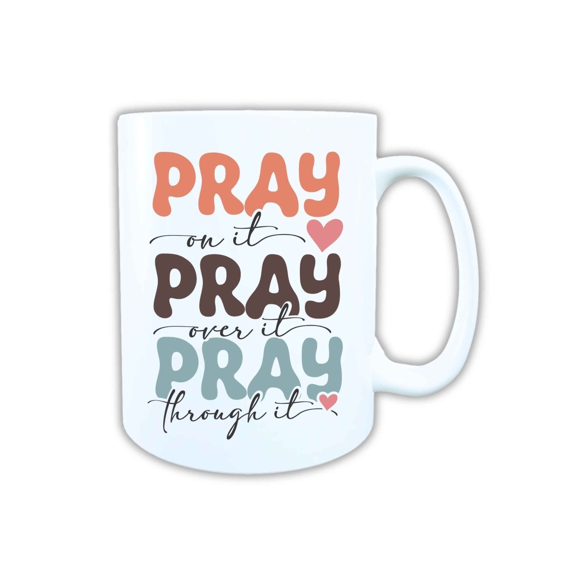 Keramik Tasse Pray Jesus – Christliche Accessoires | Geschenkidee für Christen Kommunion_0023TG - Herz Jesu