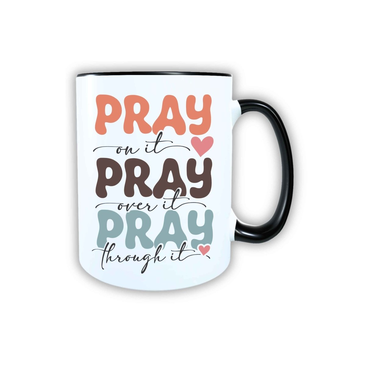 Keramik Tasse Pray Jesus – Christliche Accessoires | Geschenkidee für Christen Kommunion_0023TG - Herz Jesu
