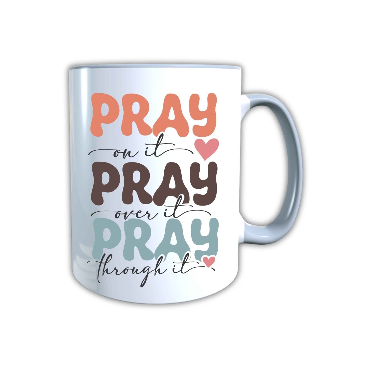 Keramik Tasse Pray Jesus – Christliche Accessoires | Geschenkidee für Christen Kommunion_0023TG - Herz Jesu