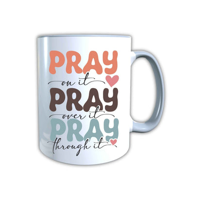Keramik Tasse Pray Jesus – Christliche Accessoires | Geschenkidee für Christen Kommunion_0023TG - Herz Jesu