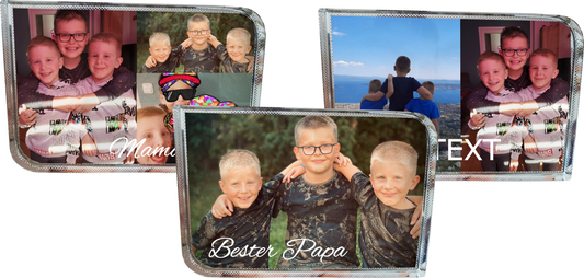 Personalisierte Bilderrahmen Geschenkidee Fotogeschenke Vatertag Muttertag Kristall - Block - Fotorahmen, personalisierte Foto - Geschenk _0001B - Herz Jesu