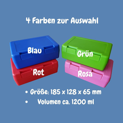 Personalisierte Brotzeitbox mit Trinkflasche mit Namen Autos Einschulung_0009G - Herz Jesu