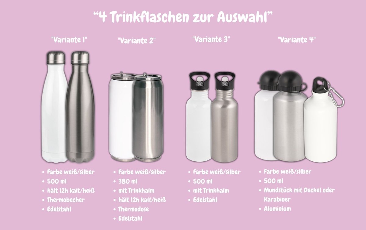 Personalisierte Brotzeitbox mit Trinkflasche mit Namen Pferde Einschulung_0019G - Herz Jesu