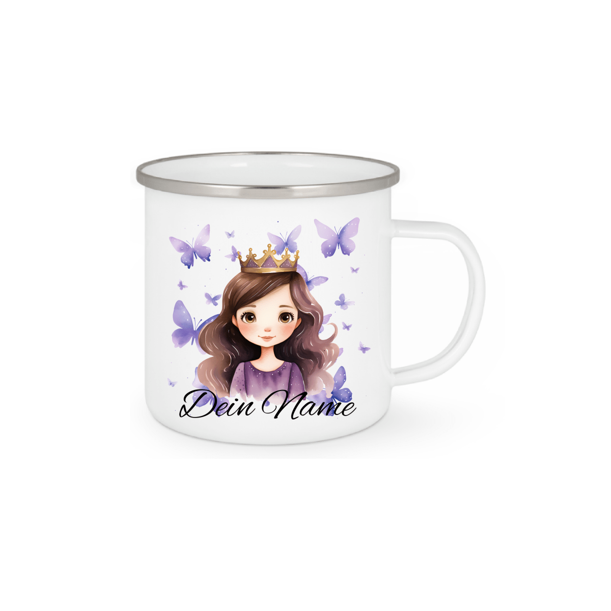 Personalisierte Emaille Tasse mit Namen Edelstahl Tasse_017H - Herz Jesu