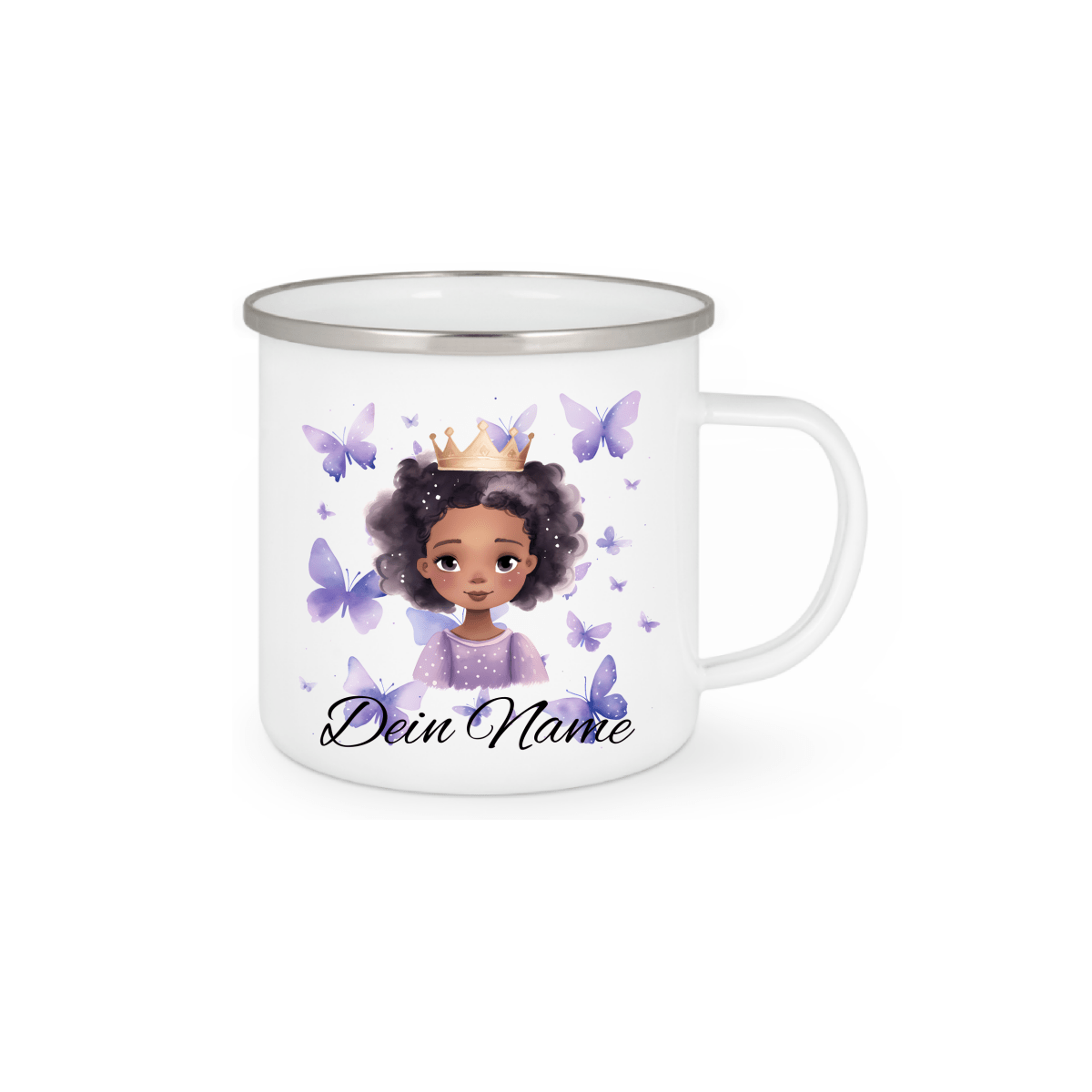 Personalisierte Emaille Tasse mit Namen Edelstahl Tasse_017H - Herz Jesu