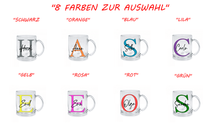 Personalisierte Glastasse mit deinem Namen_0003M - Herz Jesu